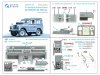 Quinta Studio QDS-35139 Land Rover 88 series II family 3D-Printed & coloured Interior on decal paper (AK Interactive) (Small version) 1/35